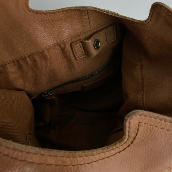 Lucky Brand Leather Vintage Inspired Y2K Shoulder Bag Purse Patchwork Hobo Rare - Picture 10 of 16